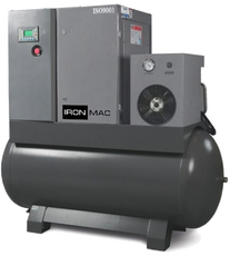 Винтовой компрессор IRONMAC IC 30/15 DF VSD 500L