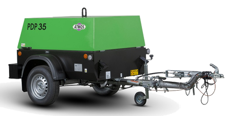 Передвижной компрессор Atmos PDP 35 10 регул без тормоза