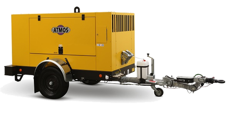 Передвижной компрессор Atmos PDP 65 фикс с тормозом